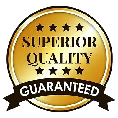 Superior quality guaranteed badge